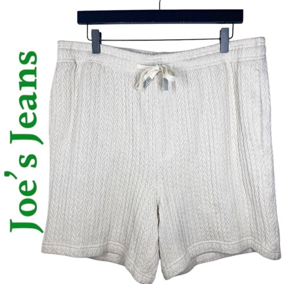 JOE'S JEANS Natural Collection Cream Ivory Knit Sweater Shorts, Men's Size XL - Picture 1 of 8